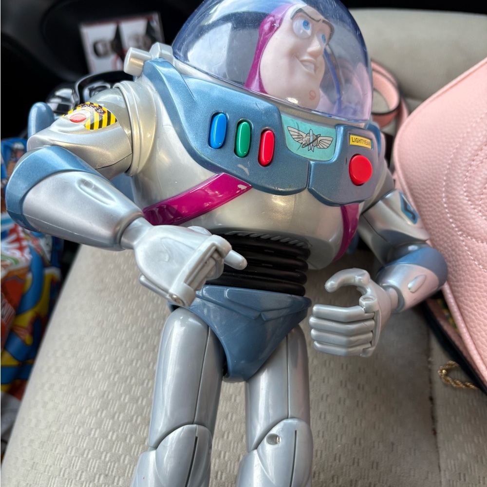 Disney Buzz Lightyear Action Figure Silver and Blue